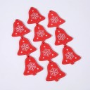 Ornements de Noël en bois 10 pcs C585 19
