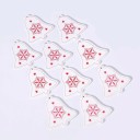 Ornements de Noël en bois 10 pcs C585 20