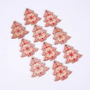 Ornements de Noël en bois 10 pcs C585 23