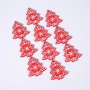 Ornements de Noël en bois 10 pcs C585 7