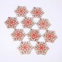 Ornements de Noël en bois 10 pcs C585 26