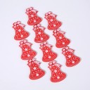 Ornements de Noël en bois 10 pcs C585 38