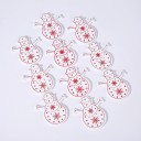 Ornements de Noël en bois 10 pcs C585 41