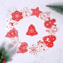 Ornements de Noël en bois 10 pcs C585 4