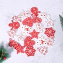 Ornements de Noël en bois 10 pcs C585 5