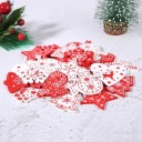 Ornements de Noël en bois 10 pcs C585 6