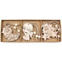 Ornements de Noël en bois 12 pcs C591 20