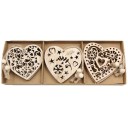 Ornements de Noël en bois 12 pcs C591 22