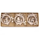 Ornements de Noël en bois 12 pcs C591 7