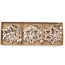 Ornements de Noël en bois 12 pcs C591 9