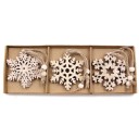 Ornements de Noël en bois 12 pcs C591 12