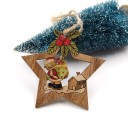 Ornements de Noël en bois 4 pièces 4