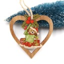 Ornements de Noël en bois 4 pièces 9