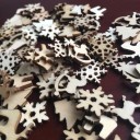 Ornements de Noël en bois 50 pcs 6