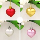 Ornements de Noël en forme de cœur 6 pcs 5