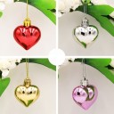 Ornements de Noël en forme de cœur 6 pcs 6