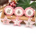 Ornements de Noël roses 2 pcs 2