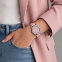 Orologi da donna al quarzo di lusso con pietre e data Lancette luminose Impermeabili 30 m Cassa 35 mm Cinturino in pelle Per ogni giorno 7