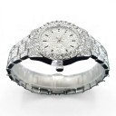 Orologi da donna al quarzo Uniguet Brillanti con pietre e data Impermeabili 30 m Diametro 34 mm Acciaio inossidabile Bracciale in acciaio Per 2