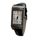 Orologi da donna retro di lusso con cassa rettangolare scorrevole 21 x 36 mm Movimento al quarzo Cassa argentata e cinturino in pelle nera 6