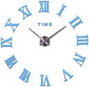 Orologi da parete 3D con numeri romani e scritta TIME Senza quadrante come decorazione da parete Indicatori analogici del tempo 6