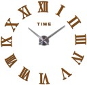 Orologi da parete 3D con numeri romani e scritta TIME Senza quadrante come decorazione da parete Indicatori analogici del tempo 3
