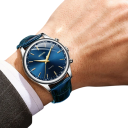 Orologi da uomo al quarzo 40–44 mm Orologi sportivi con cinturino in pelle Fibbia Orologi da polso eleganti per il tempo libero 2