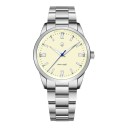 Orologi da uomo classici Quartz movimento VH31 Vetro zaffiro Impermeabile 100 m Cassa 38 mm Bracciale in acciaio inossidabile Per ogni giorno 9