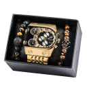 Orologi da uomo con bracciali 3 pz 1