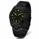 Orologi da uomo con numeri arabi Lancette e indici luminosi Impermeabili 100 m Cassa 36 mm Acciaio inossidabile 316L Per ogni giorno e nuoto 3