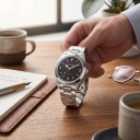 Orologi da uomo con numeri arabi Lancette e indici luminosi Impermeabili 100 m Cassa 36 mm Acciaio inossidabile 316L Per ogni giorno e nuoto 7