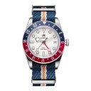 Orologi da uomo GMT con data Impermeabili 200 m Indici luminosi BGW9 Cassa 39 mm Acciaio inossidabile 316L Cinturino in nylon NATO Per nuoto 12