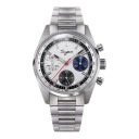 Orologi meccanici da uomo di lusso Chronograf con carica manuale Coperchio trasparente Cassa 38 mm Vetro zaffiro Acciaio inossidabile 316L Bracciale 17