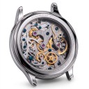Orologi meccanici da uomo di lusso Chronograf con fasi lunari e data Coperchio trasparente Cassa 41 mm Vetro zaffiro Acciaio 316L Cinturino 14