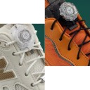 Oroterade runda skosnören 110 cm Med spänne Automatiska Utan knytning För barn och vuxna Sneakers 1 Par Med vridmekanism Skotillbehör 3