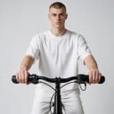 Oroterbar gasreglage för elcykel Vattentät Sats med gummigrepp 80 och 120 mm Längd 65 mm Kabel med kontakt Svart För styret 4