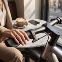 Oroterbar gasreglage för elcykel Vattentät Sats med gummigrepp 80 och 120 mm Längd 65 mm Kabel med kontakt Svart För styret 6