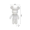 Orso decorativo fai da te in resina 18 x 6 cm Figura da dipingere Pittura e decorazione creativa Lavoro manuale decorazione per la casa regalo 4