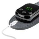 Orteza încălzită pentru încheietura mâinii 5 niveluri de temperatură 3 moduri de vibrație 37,5 x 9 cm ecran LCD încărcare USB-C baterie de 1800 mAh 3