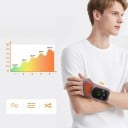 Orteza încălzită pentru încheietura mâinii 5 niveluri de temperatură 3 moduri de vibrație 37,5 x 9 cm ecran LCD încărcare USB-C baterie de 1800 mAh 7