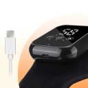 Ortéza riscaldante regolabile per polso 3 livelli di temperatura 3 modalità di vibrazione Fascia elettronica con massaggio batteria integrata USB Type-C 2