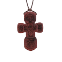 Orthodoxe ketting met kruis gedetailleerd iconisch reliëf verstelbare lengte 30–65 cm natuurlijk hout hanger voor dagelijks gebruik 2