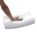 Ortopædisk pude med memory foam, ergonomisk støtte til nakkehvirvelsøjlen, afslappende sovepude, sundhedsstøtte til hoved og nakke, 50x30x10 cm 3