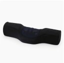 Ortopædisk pude med nakkestøtte, memory foam, ergonomisk støtte til hoved og nakkehvirvelsøjle, afslapningspude, åndbart betræk, 45x15x10 cm, sort 1