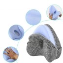 Ortopædisk pude mellem benene med memory foam Knæ- og hoftestøtte Bedre søvn Ergonomisk design Sund kropsstilling 25×23×13 cm 2