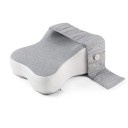 Ortopædisk pude mellem benene Memory foam Ergonomisk hofte- og rygstøtte Sidesover Åndbart Vaskbart betræk Lynlås og knap 25 x 35 x 13,5 cm 1