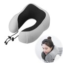 Ortopædisk Rejsepude Memory Foam Ergonomisk Nakkepude Flyvemaskine Bil Kontor Afslappende Nakkestøtte Kompakt 28x23x14 cm 2