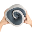 Ortopædisk Rejsepude Memory Foam Ergonomisk Nakkepude Flyvemaskine Bil Kontor Afslappende Nakkestøtte Kompakt 28x23x14 cm 3