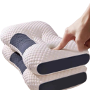 Ortopedisk nackkudde Stödjande mjuk kudde med ergonomisk design Andas hypoallergen kudde med avtagbart överdrag 48 x 74 cm 2