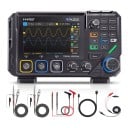 Osciloscop digital 3 în 1 cu multimetru și generator de semnal, două canale 100 MHz, 4,3" ecran tactil, negru, pentru electronică și service 5